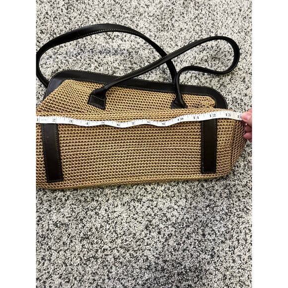 The Sak Elliot Luca Crocheted Handbag Purse Shoulder Bag, Beige Brown‎ Boho - Picture 8 of 9